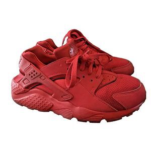 Nike Boys Air Huarache Run 654275-600 Red Running Shoes Sneakers Size 5.5Y